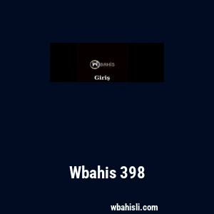 Wbahis 398